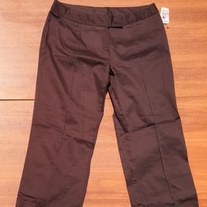 new🌺Take That Brown Cotton Pleat Dress Capri - 8